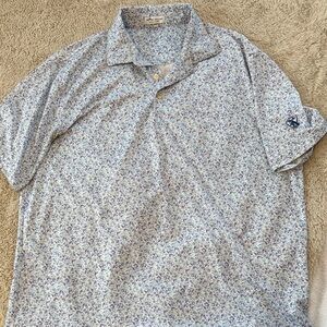 Men's Blue Golf Polo Shirt